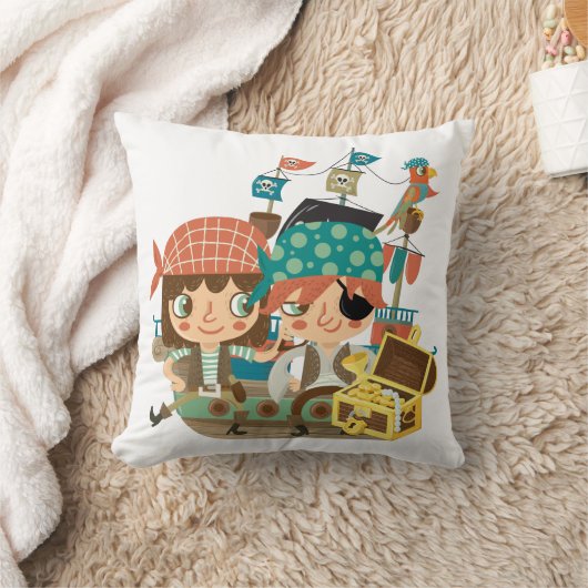 宝物を持つ海賊 クッション (ブランケット)