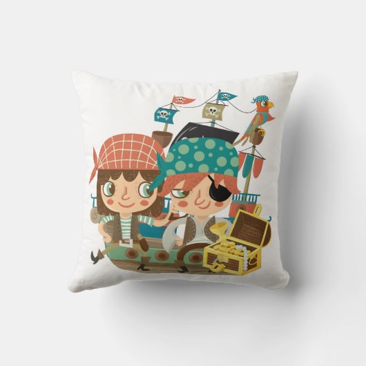 宝物を持つ海賊 クッション (裏面)