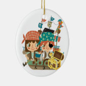 宝物を持つ海賊 セラミックオーナメント (右)