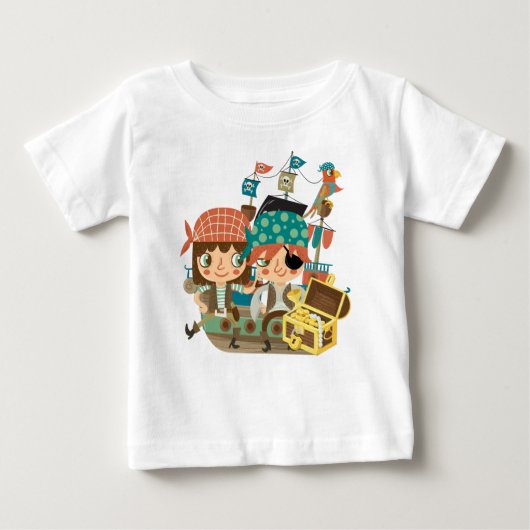 宝物を持つ海賊 ベビーTシャツ (正面)
