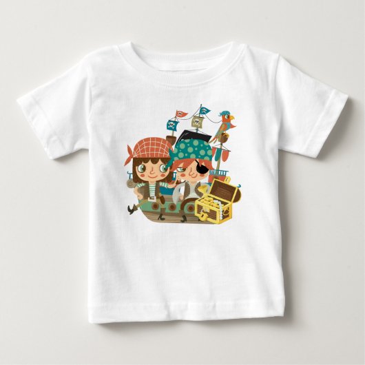 宝物を持つ海賊 ベビーTシャツ (正面)