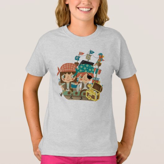宝物を持つ海賊 Tシャツ (正面)