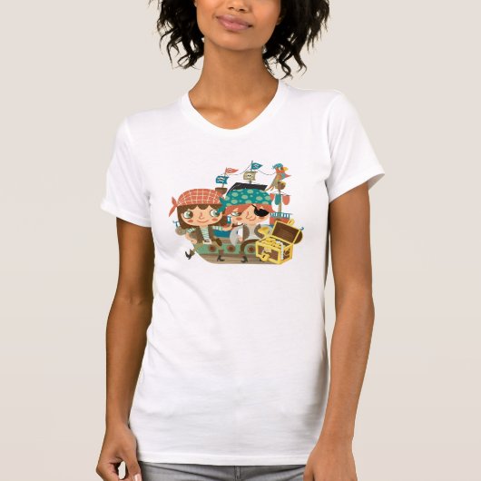 宝物を持つ海賊 Tシャツ (正面)