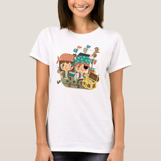 宝物を持つ海賊 Tシャツ (正面)