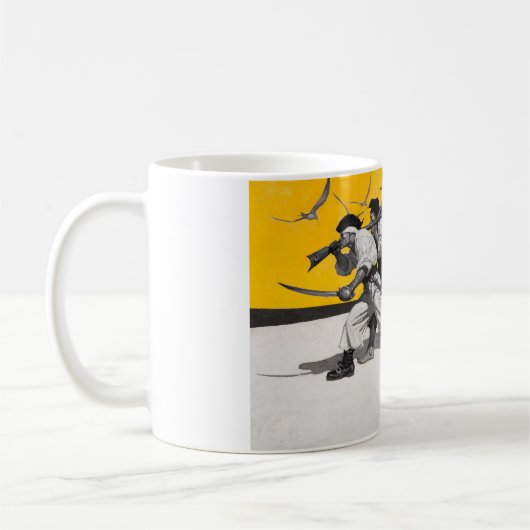 宝物を捜している海賊! コーヒーマグカップ (左)