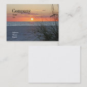 宝物島の日没の名刺 名刺 (正面/裏面)
