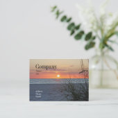 宝物島の日没の名刺 名刺 (スタンド正面)