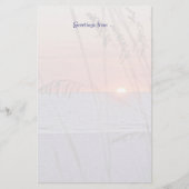 宝物島の日没の文房具 便箋 (正面)