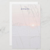 宝物島の日没の文房具 便箋 (正面/裏面)