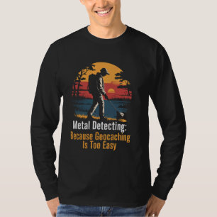 宝物掘り簡単金属探偵社Treasure Metal D Tシャツ