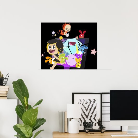 宝物満載の花貫 ポスター (ホームオフィス)