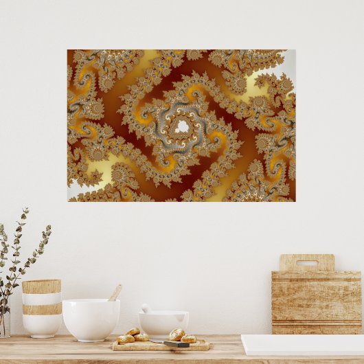 宝物 – フラクタルポスター ポスター (キッチン)