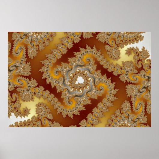 宝物 – フラクタルポスター ポスター (正面)