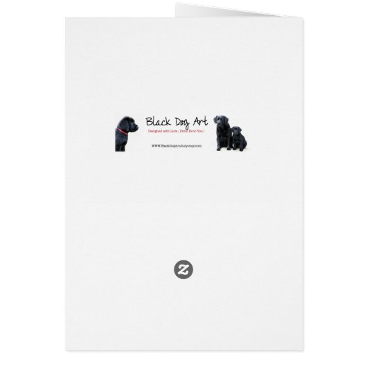 宝物 – Black Dog Art - Black Lab (裏面)