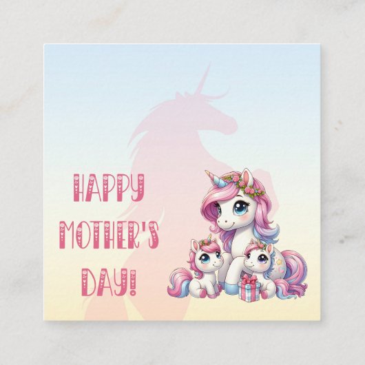 宝狩り母の日パーティーの手がかりカード エンクロージャーカード (裏面)