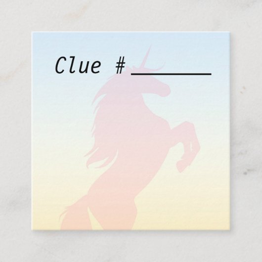 宝狩り母の日パーティーの手がかりカード エンクロージャーカード (正面)