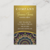 宝石およびハートの曼荼羅 名刺 (裏面)