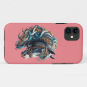 宝石が錆びた手綱を持つ美しい馬 Case-Mate iPhoneケース (裏面(横))