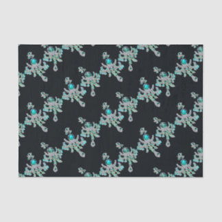 宝石できらめく飾られた切り離 薄葉紙