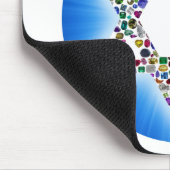 宝石で作られたダビデの星 マウスパッド (コーナー)