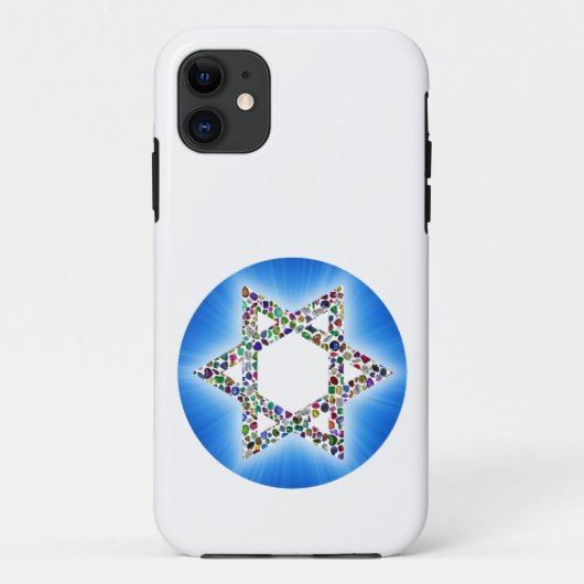 宝石で作られたダビデの星 Case-Mate iPhoneケース (裏面)