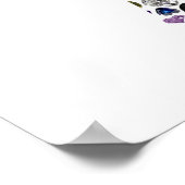 宝石で作られたヘブライ語の手紙ALEF ポスター (角)