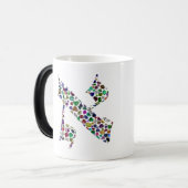 宝石で作られたヘブライ語の手紙ALEF モーフィングマグカップ (正面左)