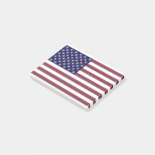 宝石で作られた米国国旗 ポストイット (アングル)
