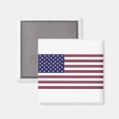 宝石で作られた米国国旗 マグネット (正面/裏面)