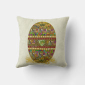 宝石で飾られたイースターエッグ クッション (裏面)