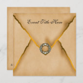 宝石で飾られたカスタムな新年のパーティの招待状 招待状 (正面/裏面)