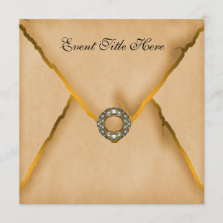 宝石で飾られたカスタムな新年のパーティの招待状 招待状