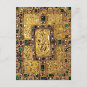宝石で飾られたカバー – Codex Aureus of St. Emmeram ポストカード