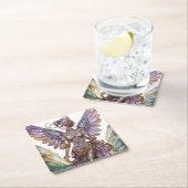 宝石で飾られたシュガープラムの妖精 スクエアペーパーコースター (インサイチュ)