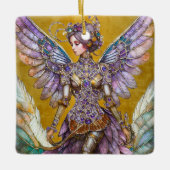 宝石で飾られたシュガープラムの妖精 セラミックオーナメント (正面)