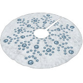 宝石で飾られたスノーフレーク・ツリースカート ブラッシュドポリエステルツリースカート (アングル)