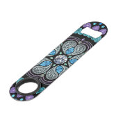 宝石で飾られたダイヤモンドのハートの爆発 スピード栓抜き (裏面アングル)