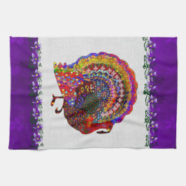 宝石で飾られたトルコ キッチンタオル