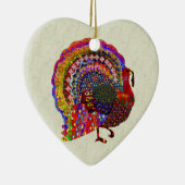 宝石で飾られたトルコ セラミックオーナメント (右)