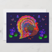 宝石で飾られたトルコ 招待状 (正面)