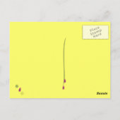 宝石で飾られたハイヒール ポストカード (裏面)