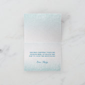 宝石で飾られたハートはメッセージカード感謝していしています サンキューカード (内部)