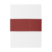 宝石で飾られたバラ |ヴィンテージクリムゾンレッドジェムグランジ 招待状ベリーバンド (裏面例)