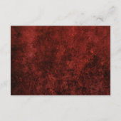 宝石で飾られたバラ |ヴィンテージグランジクリムゾン披露宴 エンクロージャーカード (裏面)