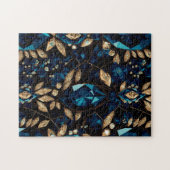 宝石で飾られたパズル ジグソーパズル (横)