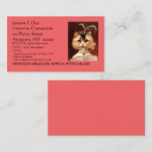 宝石で飾られたビクトリアンなパーラーCATの名刺 名刺 (正面/裏面)