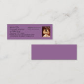 宝石で飾られたビクトリアンなパーラーCAT CALLING/CONTACT CRD スキニー名刺 (正面/裏面)