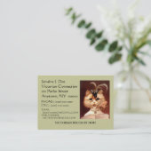 宝石で飾られたビクトリアンなパーラーCAT CALLING/CONTACT CRD 名刺 (スタンド正面)