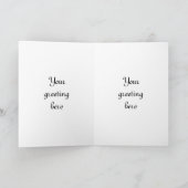 宝石で飾られたピンクのハートの10代の若者の女の子のバースデー・カード カード (内部)