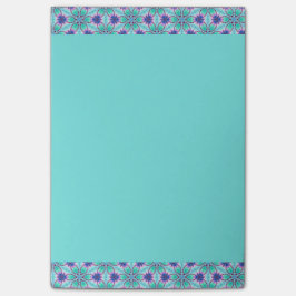 宝石で飾られたフラクタルの付箋 ポストイット